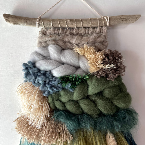 一点もの】 ウィービング タペストリー 『In the forest, q