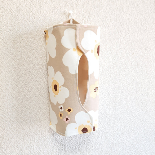 受注製作】2way ソフトパック用ティッシュカバー×北欧花柄ライト