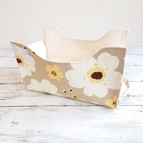 受注製作】2way ソフトパック用ティッシュカバー×北欧花柄ライト