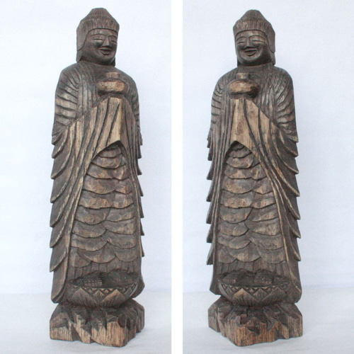 新発売 円空仏 薬師如来 模刻 円空彫り 16571399 通販 獅子舞 彫刻 彫刻