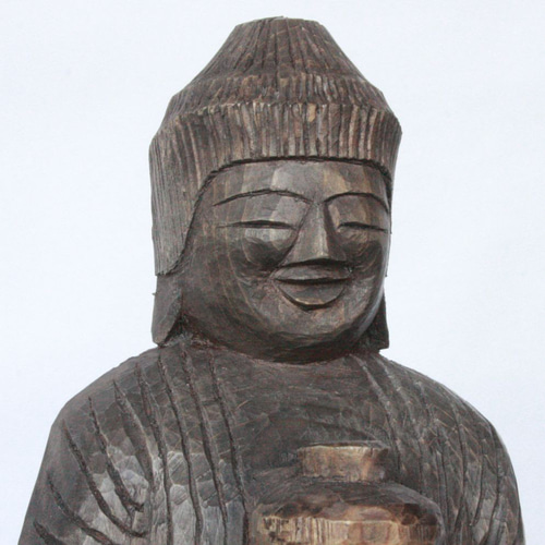 模刻 薬師如来 円空仏 円空彫り 彫刻 獅子舞 通販 16571399｜Creema