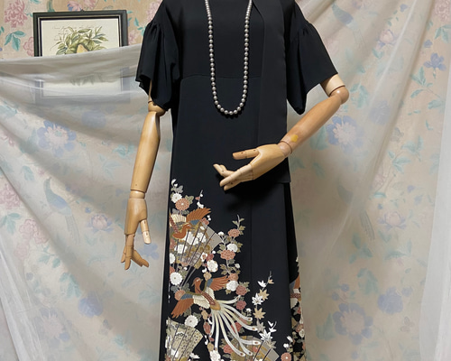 着物リメイクドレス こはる | #着物ドレス#着物リメイクドレス