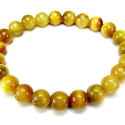 一点物変わった天眼石ロンデル天然石ブレスレット数珠UK1-4-05a