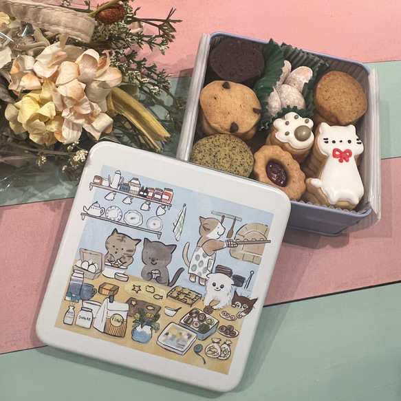 即日発送可 *ねこねこ缶*ミックス クッキー缶* クッキー 即日発送可 *ねこねこ缶*ミックス クッキー缶* クッキー