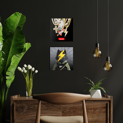 アートパネル③ Amazon.com - ZXT-parts 3x3 Picture Frame Square White and
