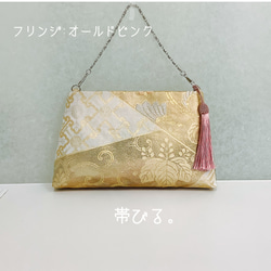 ＊純金24K金箔 ✳︎Handbag ✳︎ハンドバッグ✳︎パーティ✳︎受注製作✳︎ 4枚目の画像