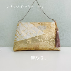 ＊純金24K金箔 ✳︎Handbag ✳︎ハンドバッグ✳︎パーティ✳︎受注製作✳︎ 3枚目の画像