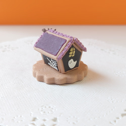 【ミニチュア】ハロウィンのお菓子の家【ホラーハウス】 2枚目の画像