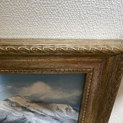 【湖・林・山】 欧風 油絵 4枚目の画像