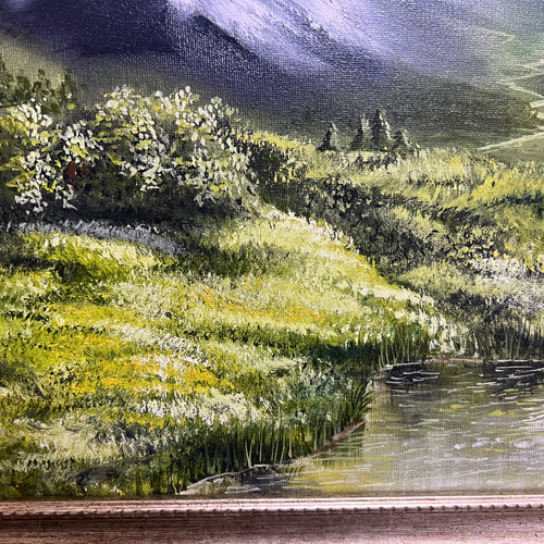 期間限定 数量限定 湖・林・山】 欧風 16572225｜Creema(クリーマ) 通販 NANA 絵画 油絵 絵画