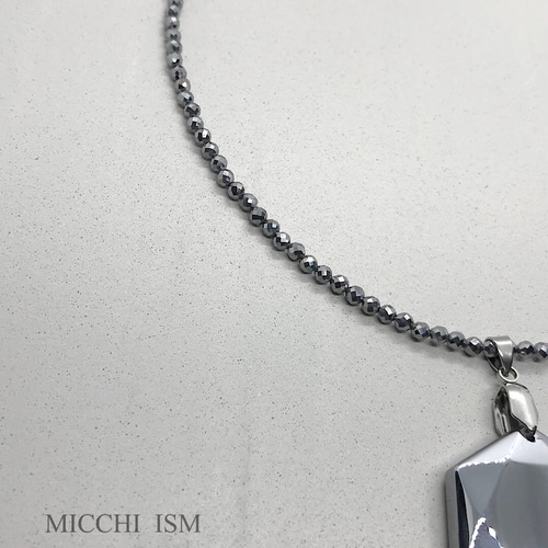 六芒星ペンダント 高純度テラヘルツ鉱石ネックレス メンズ