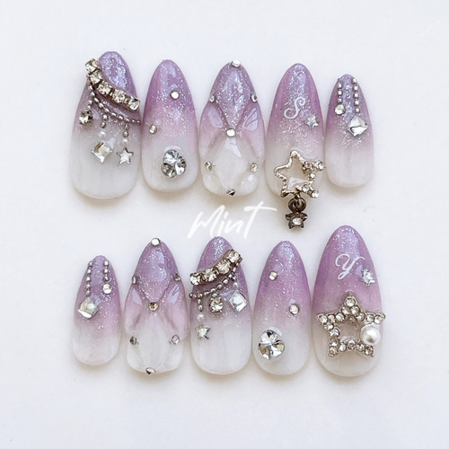 ネイル ネイルチップオーダー 白 フレンチ ワンホン 韓国 ちゅるん