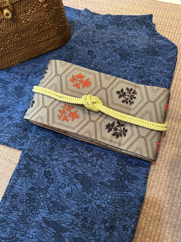 袋帯 昭和 レトロ 細かくっ 