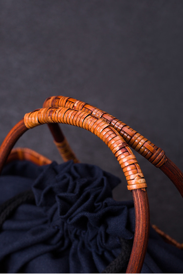 竹かご鞄 大 ハンドバッグ 買い物かご大 竹かご かごバッグ バスケットかご 竹製品 レトロ 茶道茶セット収納袋 和風 