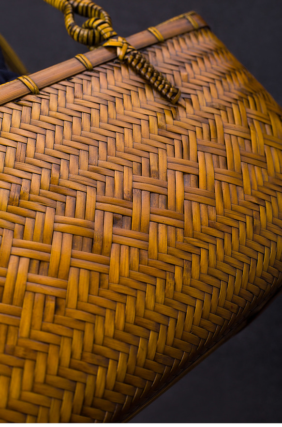 竹かご鞄 大 ハンドバッグ 買い物かご大 竹かご かごバッグ バスケットかご 竹製品 レトロ 茶道茶セット収納袋 和風 