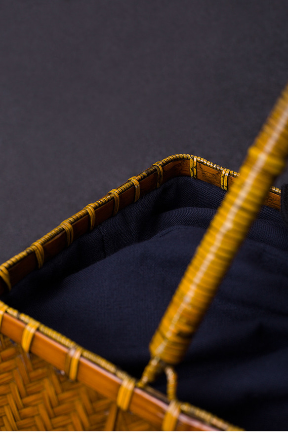 竹かご鞄 大 ハンドバッグ 買い物かご大 竹かご かごバッグ バスケットかご 竹製品 レトロ 茶道茶セット収納袋 和風 