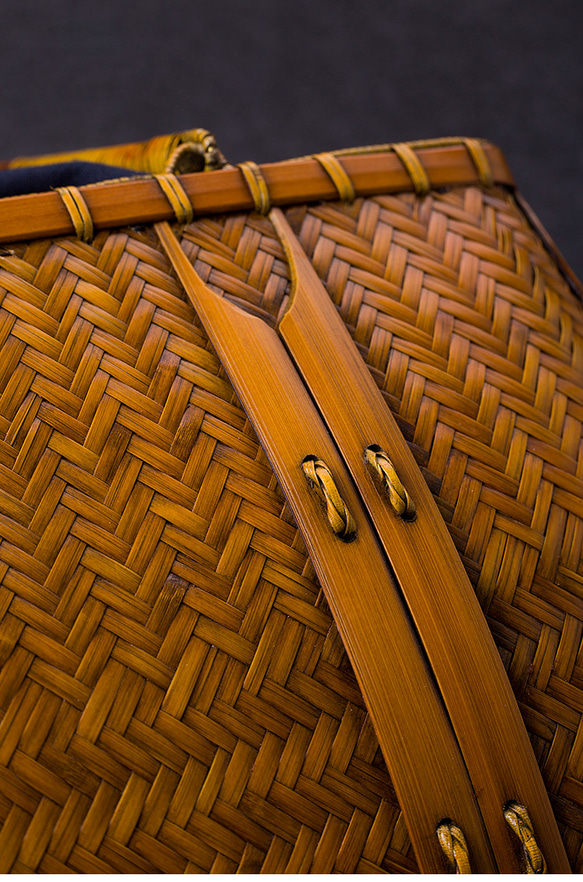 竹かご鞄 大 ハンドバッグ 買い物かご大 竹かご かごバッグ バスケットかご 竹製品 レトロ 茶道茶セット収納袋 和風 