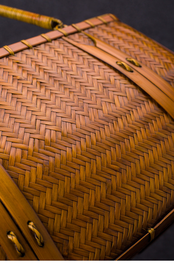 竹かご鞄 大 ハンドバッグ 買い物かご大 竹かご かごバッグ バスケットかご 竹製品 レトロ 茶道茶セット収納袋 和風 