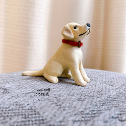 ラブラドール　ミニチュア　犬　フィギュア　置物　オブジェ　粘土 3枚目の画像
