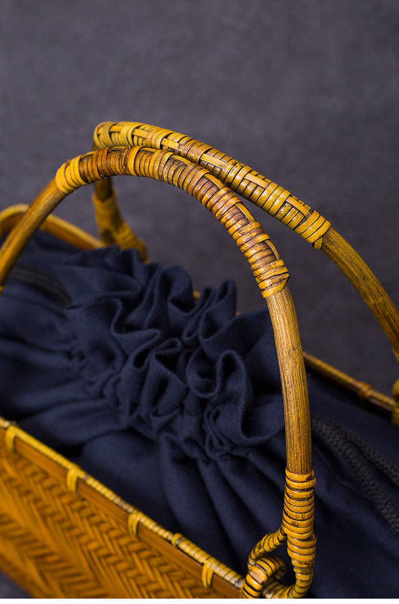 竹かご鞄 大 ハンドバッグ 買い物かご大 竹かご かごバッグ バスケットかご 竹製品 レトロ 茶道茶セット収納袋 和風 