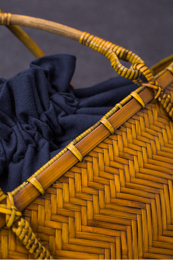 竹かご鞄 大 ハンドバッグ 買い物かご大 竹かご かごバッグ バスケットかご 竹製品 レトロ 茶道茶セット収納袋 和風 