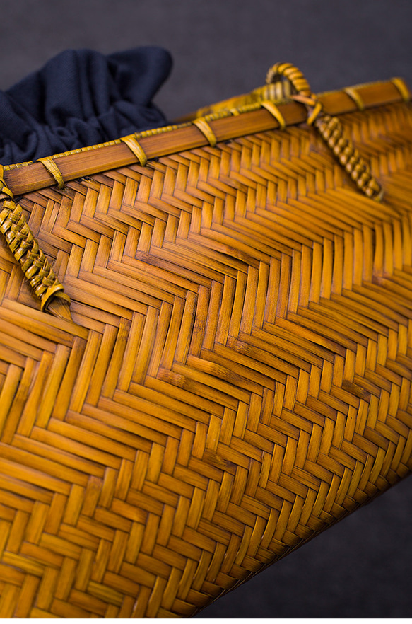 竹かご鞄 大 ハンドバッグ 買い物かご大 竹かご かごバッグ バスケットかご 竹製品 レトロ 茶道茶セット収納袋 和風 