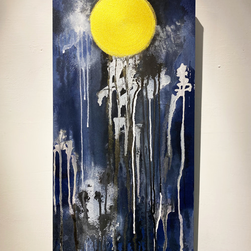 ○ 宋橋教会 ○ ｜オリジナル抽象水墨画｜《夜明け前》 絵画 由夏左伊