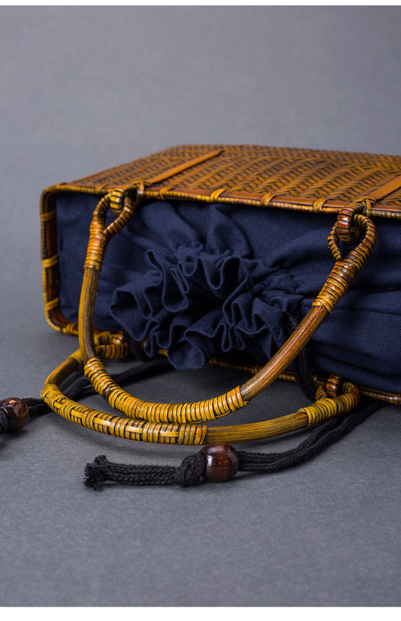 竹かご鞄 大 ハンドバッグ 買い物かご大 竹かご かごバッグ バスケットかご 竹製品 レトロ 茶道茶セット収納袋 和風 