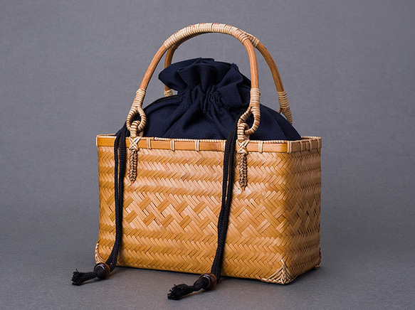 竹かご鞄 大 ハンドバッグ 買い物かご大 竹かご かごバッグ バスケットかご 竹製品 レトロ 茶道茶セット収納袋 和風 