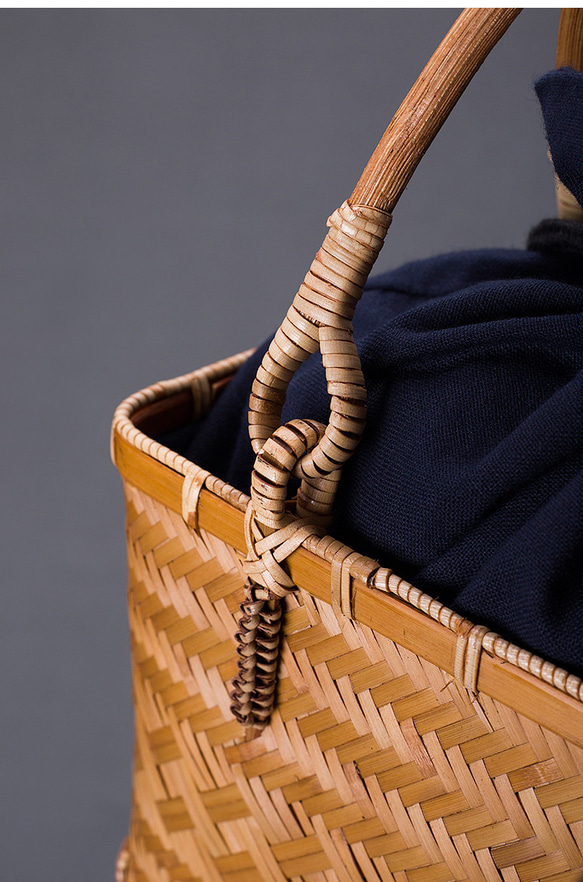 竹かご鞄 大 ハンドバッグ 買い物かご大 竹かご かごバッグ バスケットかご 竹製品 レトロ 茶道茶セット収納袋 和風 