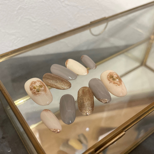 ネイルチップ(大人シンプル ニュアンスネイル) ネイルチップ（つけ爪