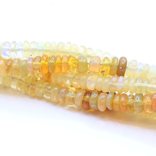 エチオピアンオパール 連材 ① AG-Beads-139 天然石 ビーズ 連材 エチオピアン オパール 1連 約