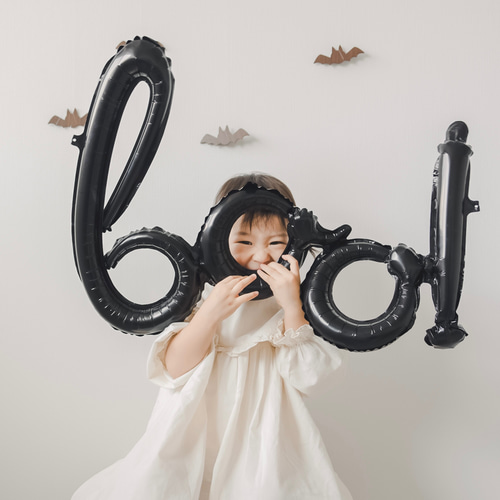 O_005【 Halloween balloon boo! 】 ハロウィン バルーン 風船 撮影
