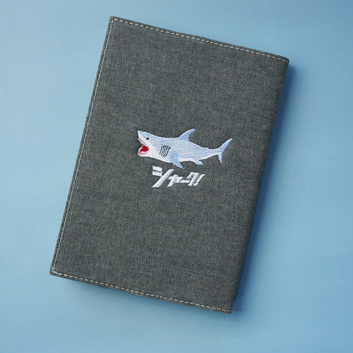 B6サイズ】ワンポイント刺繍 ブックカバー 手帳カバー 日本製