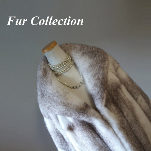 【極美品】グッチ　ミンク　染め　ブルーグレー　クロップド　毛皮　ボレロ　コート GUCCI - 【極美品】グッチ ミンク 染め ブルーグレー クロップド 毛皮