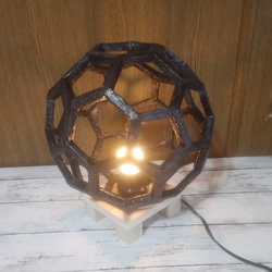 木製(サッカーボール型切頂二十面体)オブジェA その他インテリア雑貨