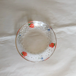 イチゴとレース模様の１２ｃｍペア小皿 6枚目の画像