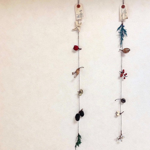 秋を楽しむてづくりキット 木の実のガーランド ドライフラワー