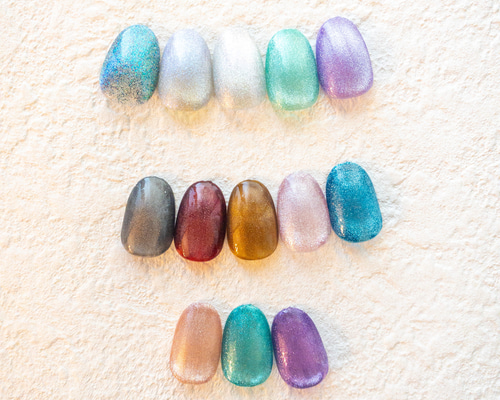 ［30］ネイルチップ マグネットネイル 推しカラー セレクト ワンカラー 現品】magnet one color｜マグネットネイル パープルネイル 韓国