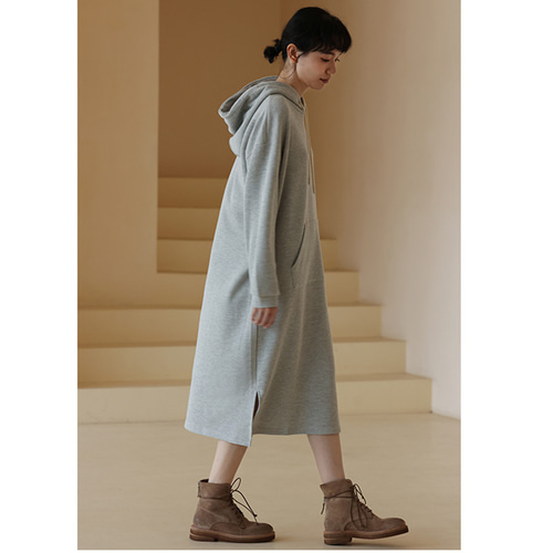 PEARLYGATE グレー フード付きワンピース PEARLYGATE グレー フード付きワンピース PEARLYGATE グレー