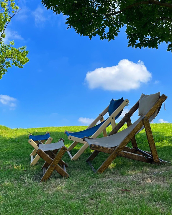 Chill Time Relax Chair【受注生産】リラックスチェア　折り畳み　持ち運び　アウトドア　キャンプ 7枚目の画像