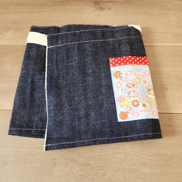 *お買い得品*子供サイズカフェ風デニムエプロン 2枚目の画像