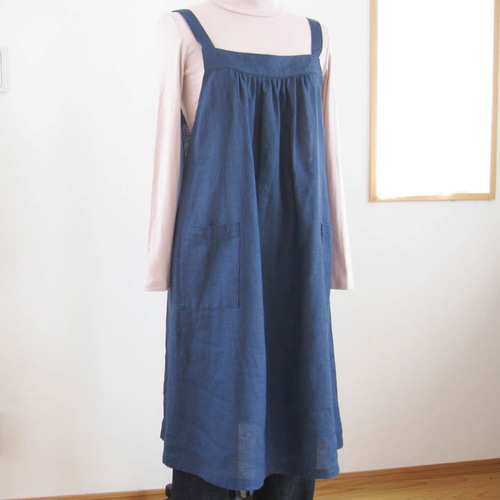 【未使用】blue willowリネンエプロンワンピース 楽天市場】blue willow エプロンワンピースの通販