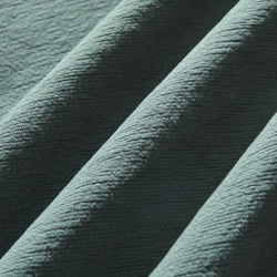 美しいシルエットのコットンリネン ジャケット　灰みの青緑色　230916-1 11枚目の画像