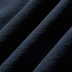 美しいシルエットのコットンリネン ジャケット　紺色　230916-2 11枚目の画像