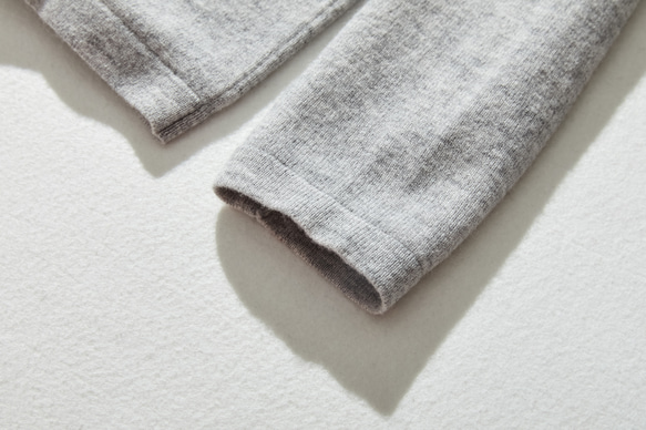 ★即納★上質ウールで大人カジュアル　メリノウール100％カーディガン　配色 230917-1 9枚目の画像