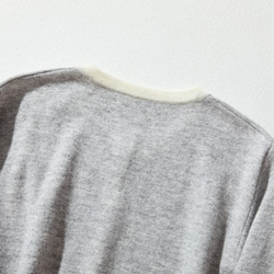 ★即納★上質ウールで大人カジュアル　メリノウール100％カーディガン　配色 230917-1 8枚目の画像