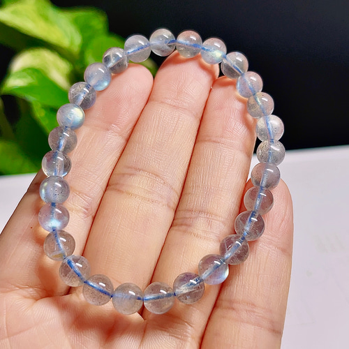 超美品】 ラブラドライト ムーンストーン ブレスレット 天然石 7