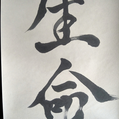 書道作品【生命】 書道 so_calligraphy 通販 16575055｜Creema