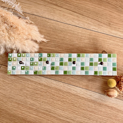 ウォールハンガー グリーンミックス 美濃焼モザイクタイルタイル